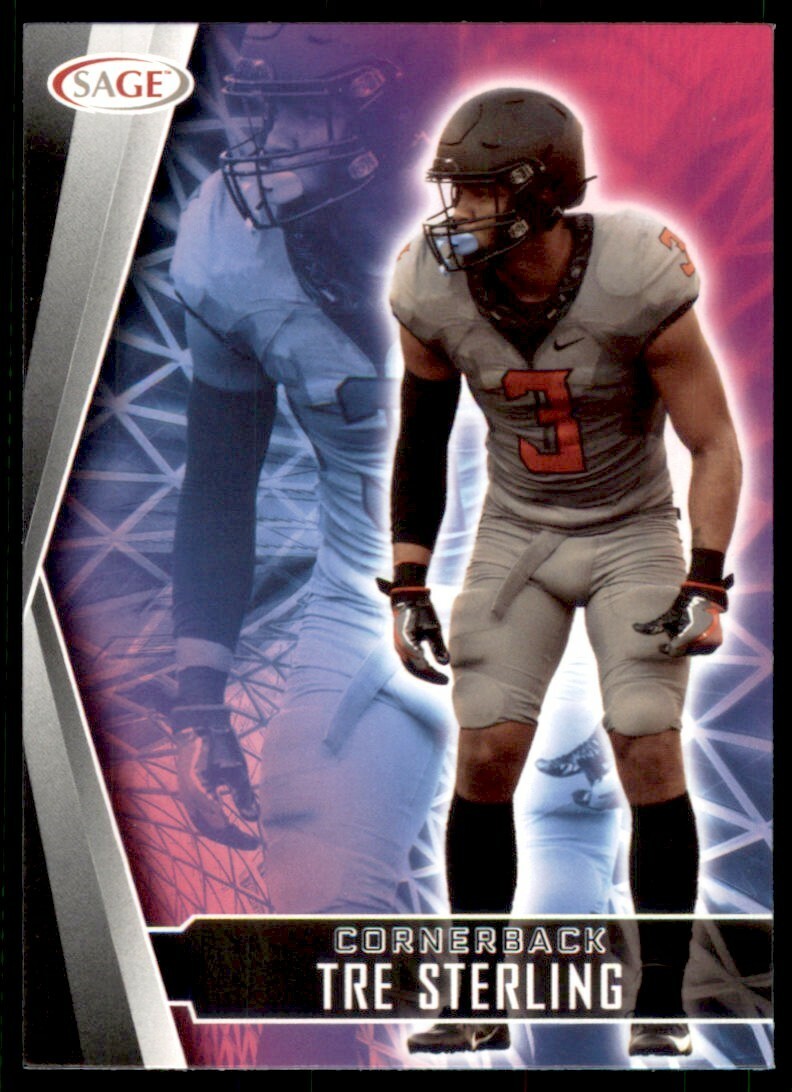 2022 Sage High Series Football Base 105 Tre Sterling Oklahoma State
