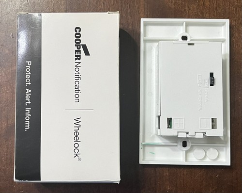 Cooper Wheelock MIZ-24S-W 16-33 V DC Blanco BOCINA ALARMA CONTRA INCENDIOS Nuevo en Caja (múltiples) - Imagen 7 de 8