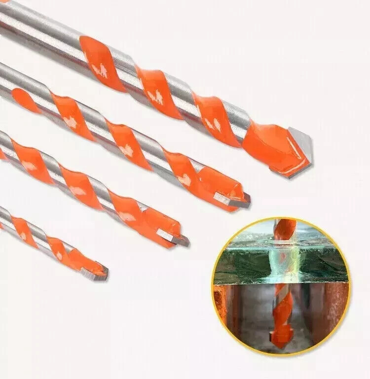 5PCS Tile Drill Bits Set Alloy Triangle For Glass Ceramic Concrete Wood