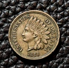 (ITM-6157) 1860 Pointed Bust Indian Cent ~ AU Condition ~ COMBINED SHIPPING!