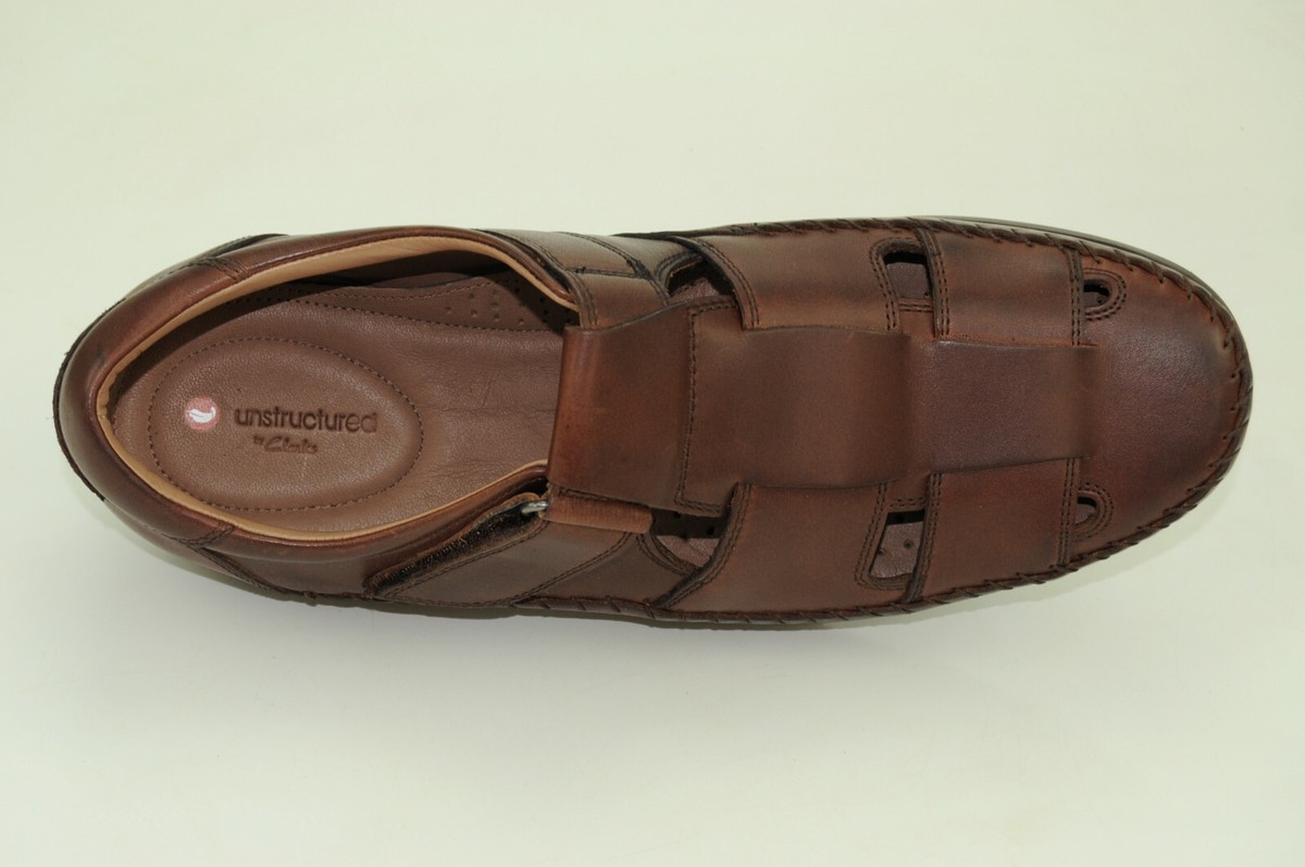 Clarks un Strutchered Brown Sandals for Men Sz 13M Sturdy Sandals for Casual Style this Summer! main image 4