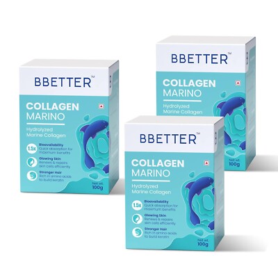 BBETTER Collagen Marino For Women & Men (Pack Of 3), Powder Free Ship