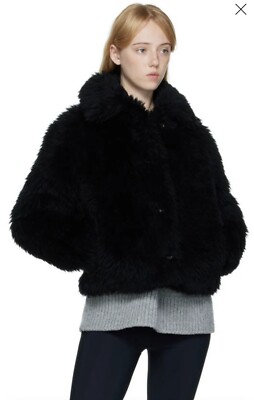 【関税込み】Yves Salomon - Meteo コート YVES SALOMON METEO BLACK WOOL JACKET MADE IN FRANCE Size 38