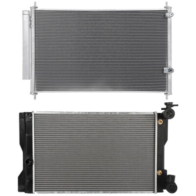 Aluminum Radiator & AC Condenser Cooling Kit For Toyota Corolla 2009 2010-2017
