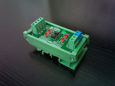 Two-channel optocoupler isolation level voltage conversion board NPN output