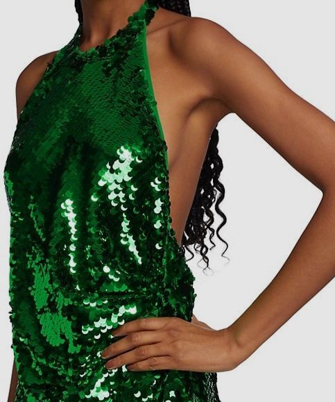 ronny kobo jo halter sequin ruched open-back mini dress Ronny Kobo Jo Halter Sequin Ruched Open-Back Mini Dress