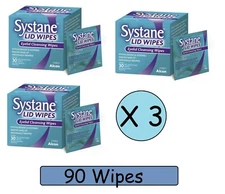 Systane Lid Wipes 30 X 3 Pack Sterile Eyelid Cleansing Soothing 90 eye Lid Wipes