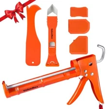 ValueMax Caulk Gun & Caulk Scraper Kits Caulk Remover Tool Sealant Grout Scraper