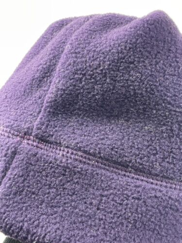 Vintage Patagonia Purple Fleece Winter Hat Beanie Ski Snow Cap USA Size Medium - Picture 3 of 9