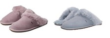 NWOB UGG Koolaburra Milo Pink or Blue Suede Slippers Women US 6/UK 4/EU 37 FUR