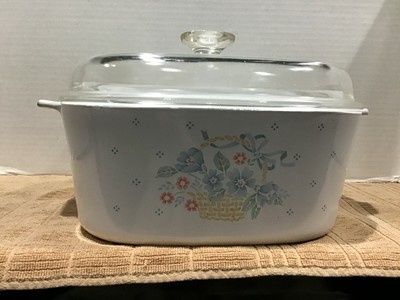 corning ware blue flowers