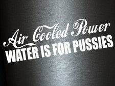 Pegatina Plott Aircooled Power agua es para coños Sticker Shocker Fun