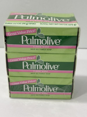 Palmolive Classic Scent Soap 3.2 oz Bars ( 3 Bar Pack ) Sealed