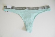 4 Calvin Klein Radiant Cotton Thong Panty Keppel QD3539 Sz L - NWT