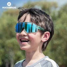 ROCKBROS Kids Cycling Sunglasses Polarized Photochromic Goggles Children Glasses