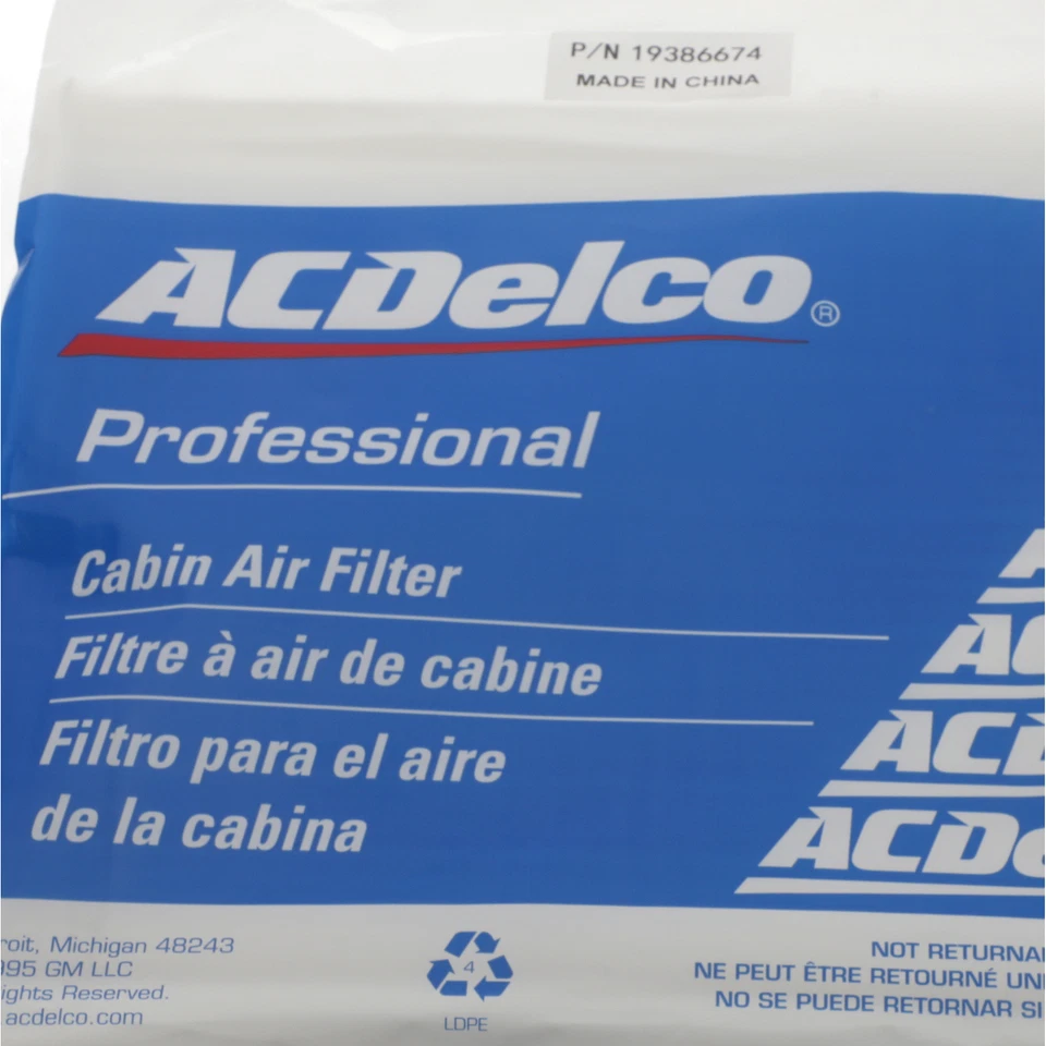 NEW GENUINE 2014-2021 Cadillac Chevrolet GMC Cabin Air Filter Element 19386674 - Image 4 of 4