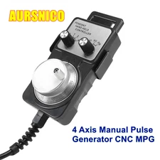 4 Axis CNC 5V 100PPR Electronic Hand Wheel Router Manual Pulse Generator Encoder