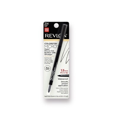 Revlon Colorstay Micro Hyper Precision Waterproof Gel Eyeliner, 214 Black