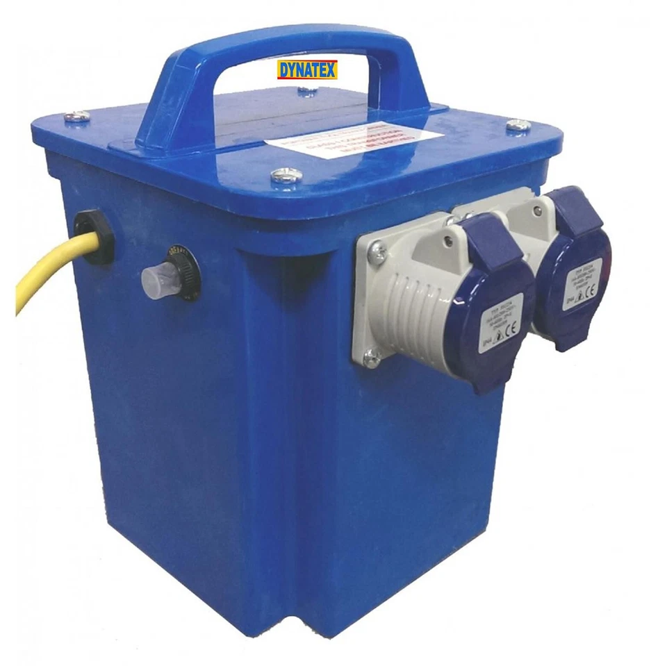 3.3 KVA Site Transformer Step Up 2 x 16A 240V Socket 110 to 240 Volt DYNATEX - Image 3 of 4