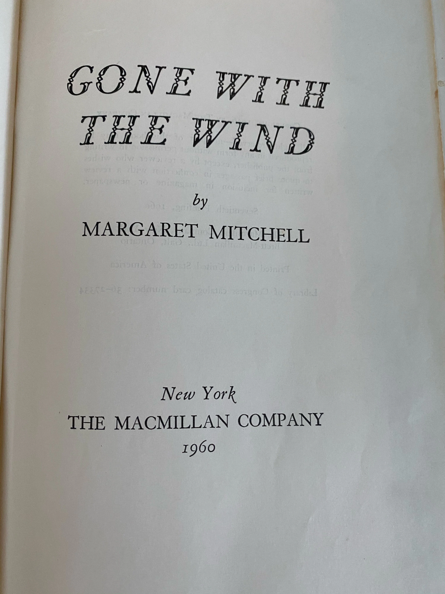Gone with the Wind by Margaret Mitchell (1960) | eBay
