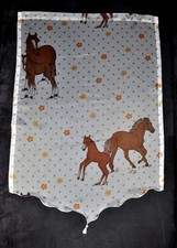 - 19 - Pferde - Kinderzimmer Scheibengardine Gardine Gardinen Bistrogardinen
