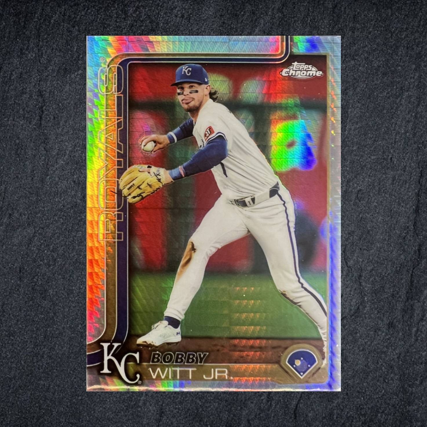Bobby Witt Jr. 2025 Topps Chrome Prism Refractor #93 Royals