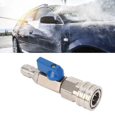 #ad High Pressure Washer Ball Valve Stainless Steel 4500PSI 3 8 Inch Quick Connect $13.84