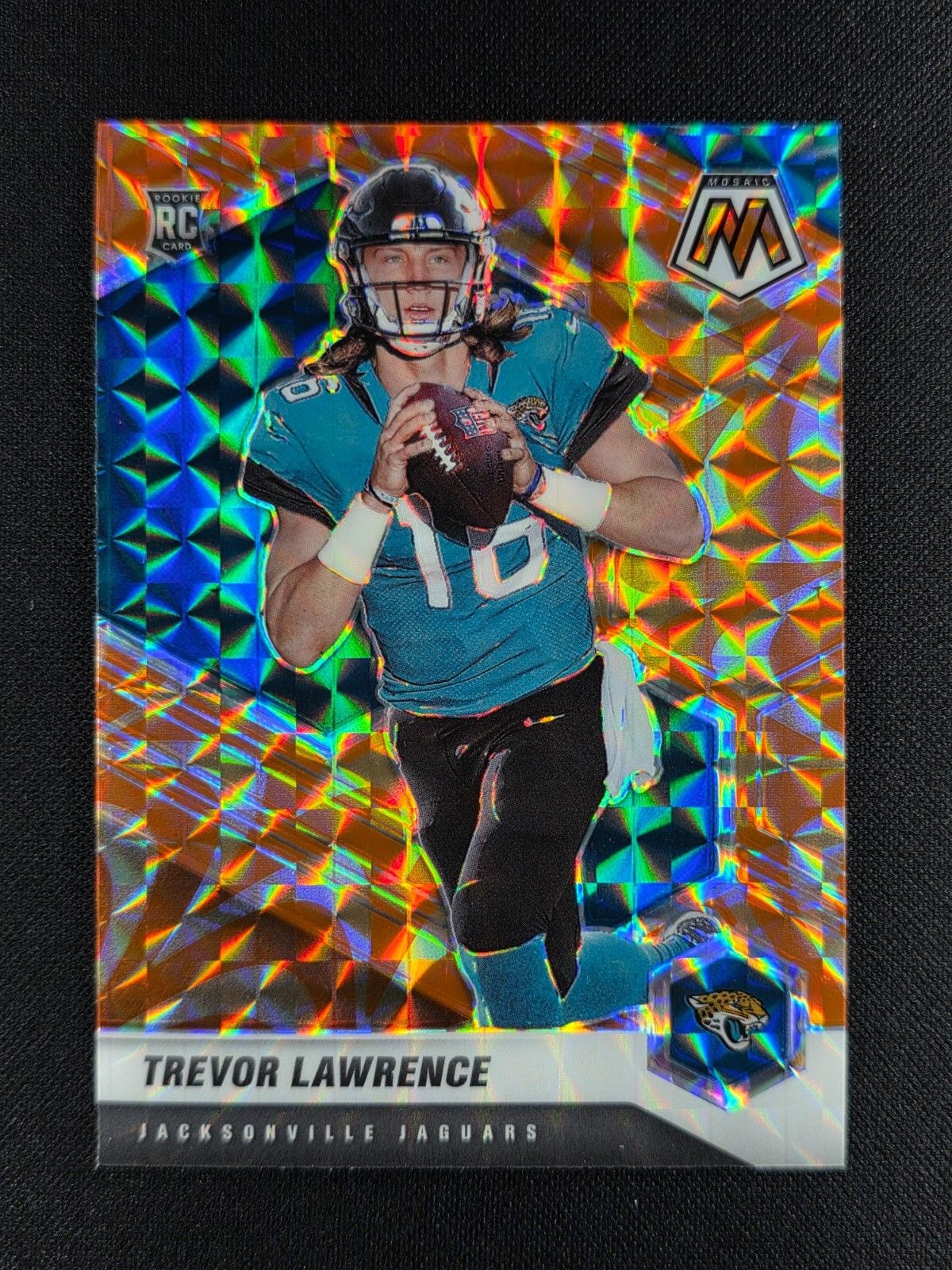 Trevor Lawrence 2021 Mosaic #301 Reactive Orange Price Guide