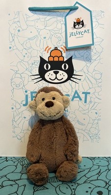 JELLYCAT LONDON KLEINER SCHÜCHTERNER BRAUNER AFFE PLÜSCHTIER STOFFTIER 8 ZOLL NICHT MEHR ERHÄLTLICH