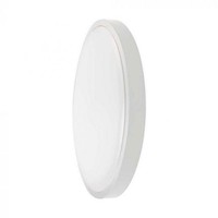 Plafoniera Led 24W 2500Lm 4000K IP44 OkrąGłA Fi350 Mleczny BiałA Ramka Z Mikrofa