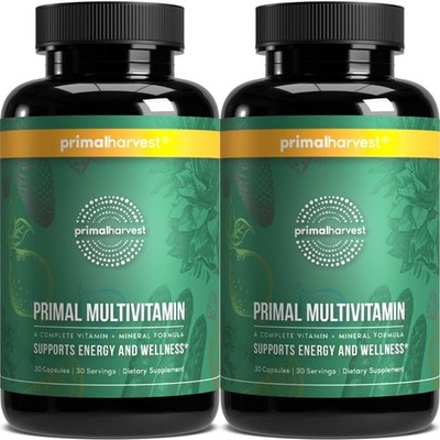 Primal Harvest Multivitamin - Daily Multi-Vitamin 30 Count (Pack of 2)