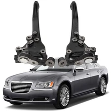 2x Front Steering Knuckle Assembly For 2012-2021 Chrysler 300 Dodge Challenger