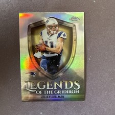 2025 Topps Chrome Julian Edelman LOG-24 Legends Of The Gridiron Refractor