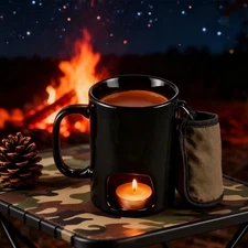 Chocolate Fondue Pot Butter Warmer Ceramic Hot Pot for Dinner Birthday Party