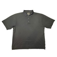 FootJoy Polo Shirt Mens XL Navy Blue Performance Golf Short Sleeve Solid Logo