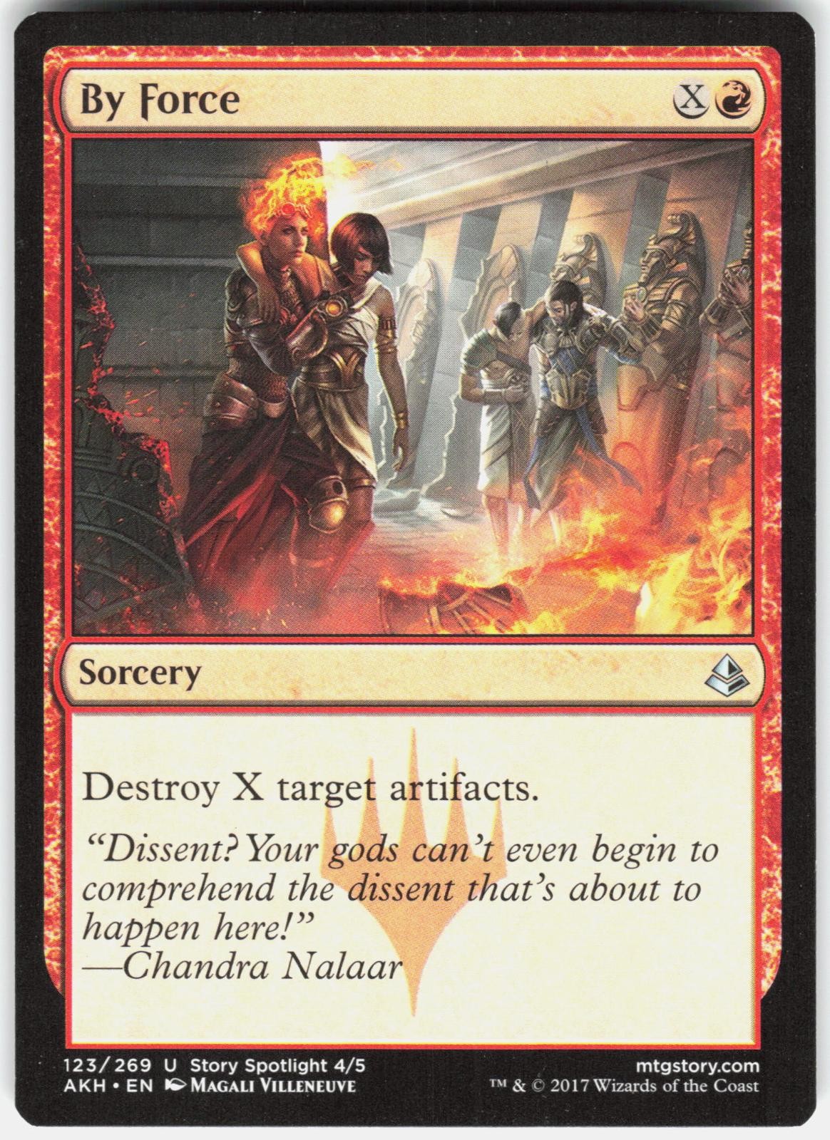 By Force 123 Uncommon Amonkhet Magic: The Gathering Lightly Played