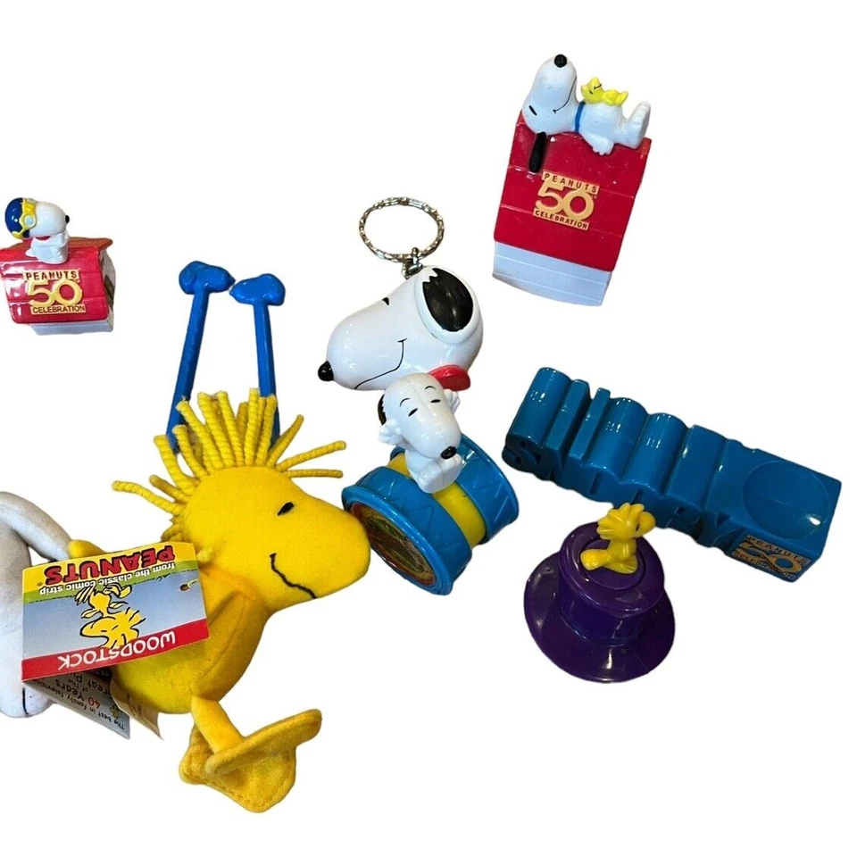 Peanuts Snoopy 50th Anniversary Collector Series Wendys Kids Meal Lot of 16 - Image 4 of 4