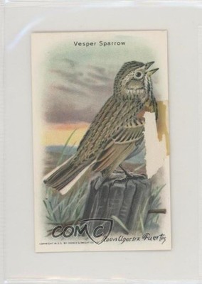 1938 Arm & Hammer Useful Birds of America Series 10 Vesper Sparrow #6 3c7