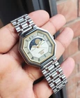 Seiko 1985 Moonphase White Sunburst Dial Retro Vintage Ultra Rare JDM Automatic