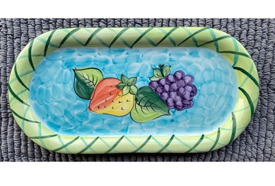 Neuwirth Portugal Fruit Design Oblong Serving Platter