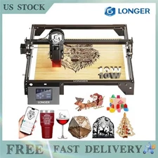 LONGER RAY5 10W DIY Laser Engraver 400 x 400mm Cutter Engraver Tool 3.5 in Touch