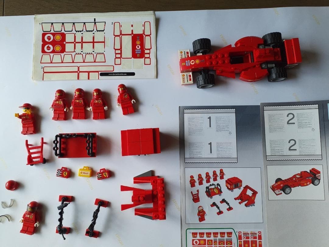 LEGO Racers Scuderia Ferrari Truck 8654 In 2005 Used Retired Comp