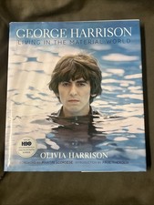 George Harrison Living in the Material World SIGNED Olivia Harrison HCDJ 1st/1st