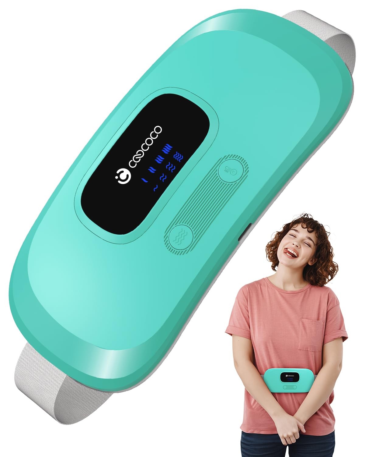 For Period Cramps, Cordless Waist Belt For Menstrual Cra...