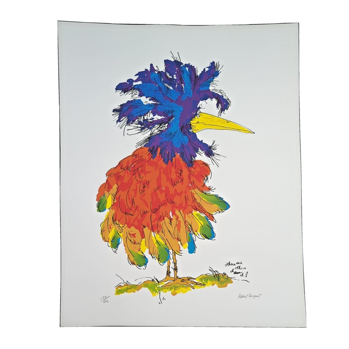 Robert Sargent Signed Serigraph #1 Bird 29x23