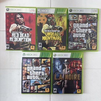 Red Dead Redemption / Undead Nightmare, GTA IV, GTA V, L.A. Noire (Xbox 360)