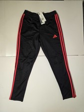 Adidas Tiro Essentials Black Lucid Red Track Pants KC3137 Boy  s Size large New