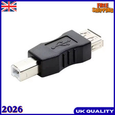 Image of USB-A 2.0 Female to USB Type B Male Converter Adapter Printer Connector