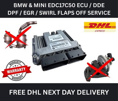BMW & MINI ECU / DDE EDC17C50 DPF / AGR / Drall Flaps Off Service Plug & Play