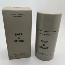 Salt & Stone Santal & Vetiver Aluminum Free Deodorant 2.6 oz - New in Box